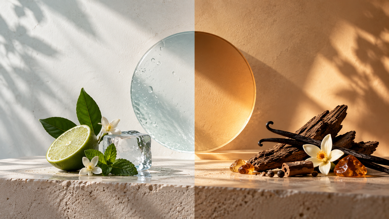 عطر گرم و خنک یعنی چه؟ راهنمای انتخاب رایحه بر اساس فصل و سلیقه